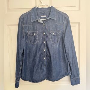 Gap Pearl snap Denim Western Shirt